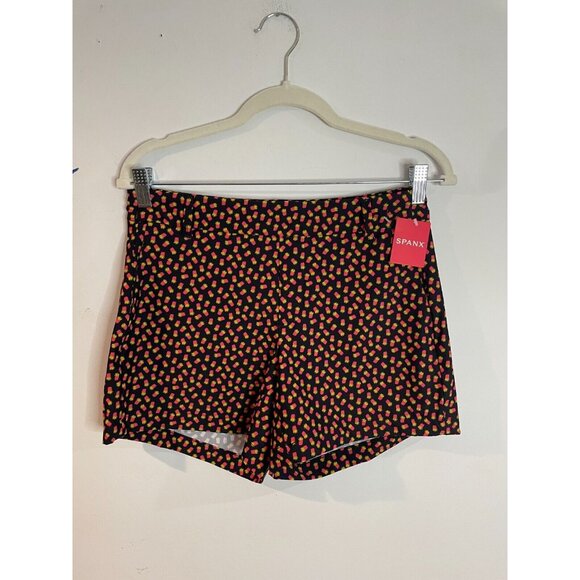 SPANX Sunshine Shorts 4” Fry Days NWT Small Stretchy Comfortable Fun Print - Picture 1 of 10